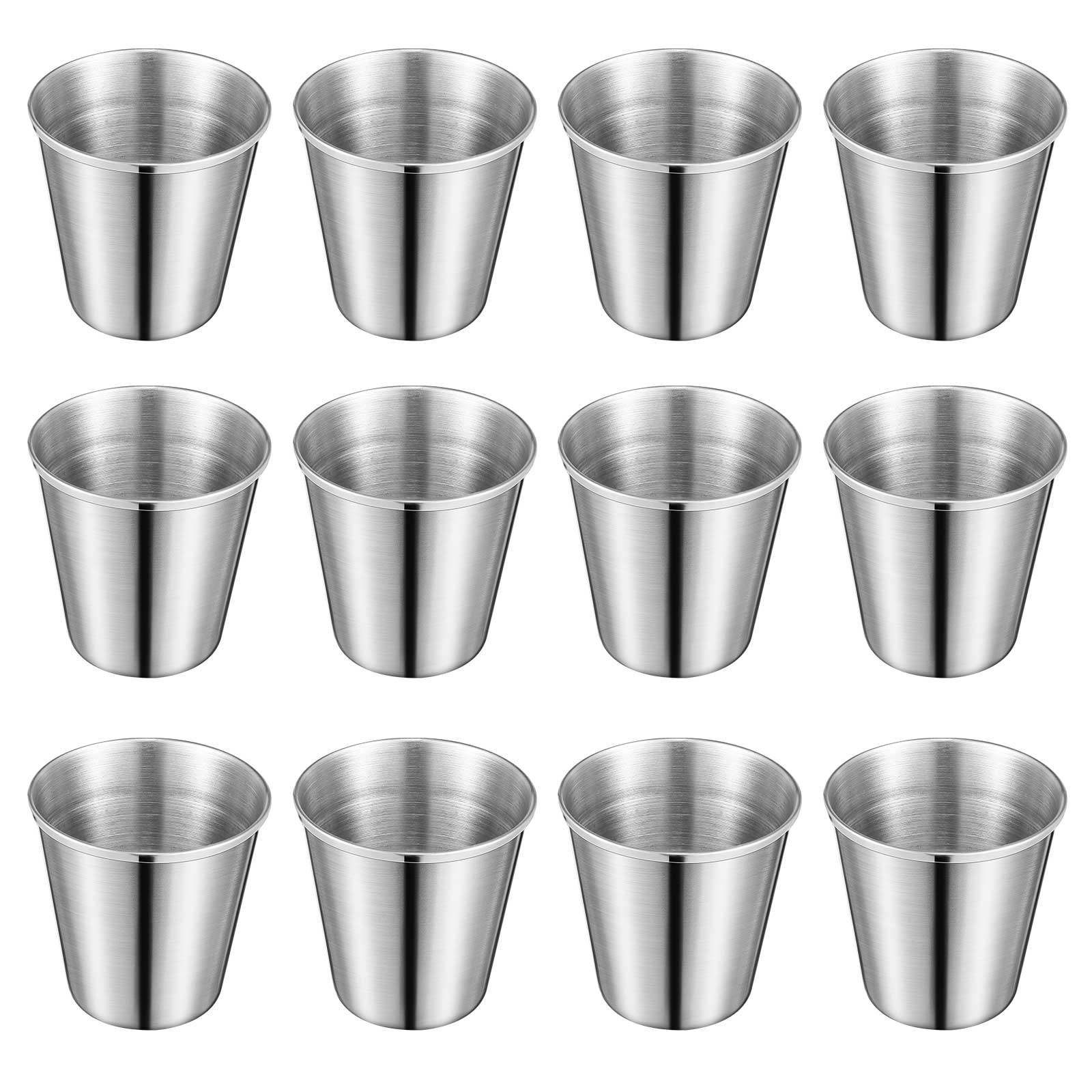 Wine Beer Spirit - 12Pcs Stainless Steel Drinking Tumblers Professional