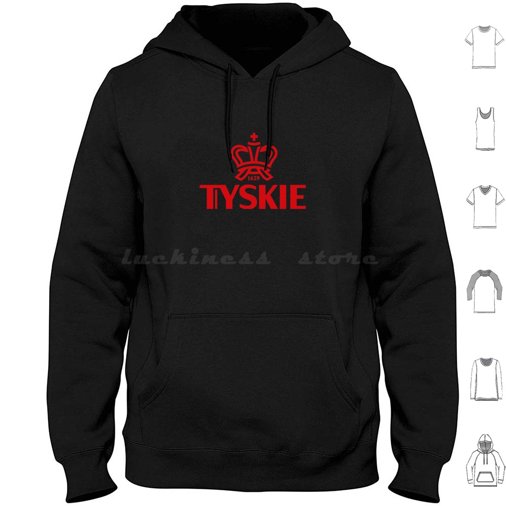 Beer Wine Gin - Tyskie Hoodies Long Sleeve Liquor Beer