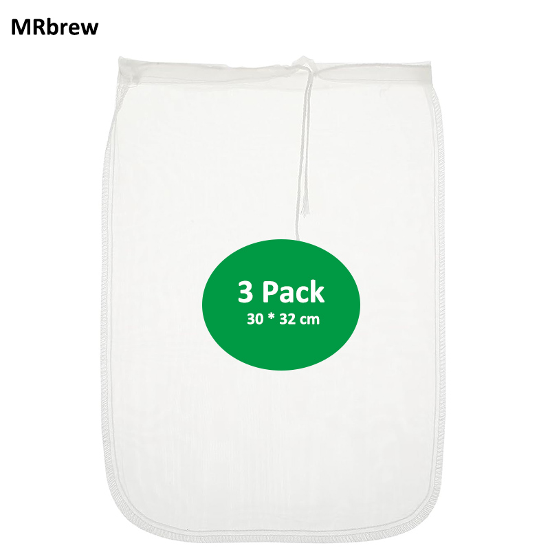 Wine Beer Cider - 3Pcs Brew Bag 100 Mesh Straining