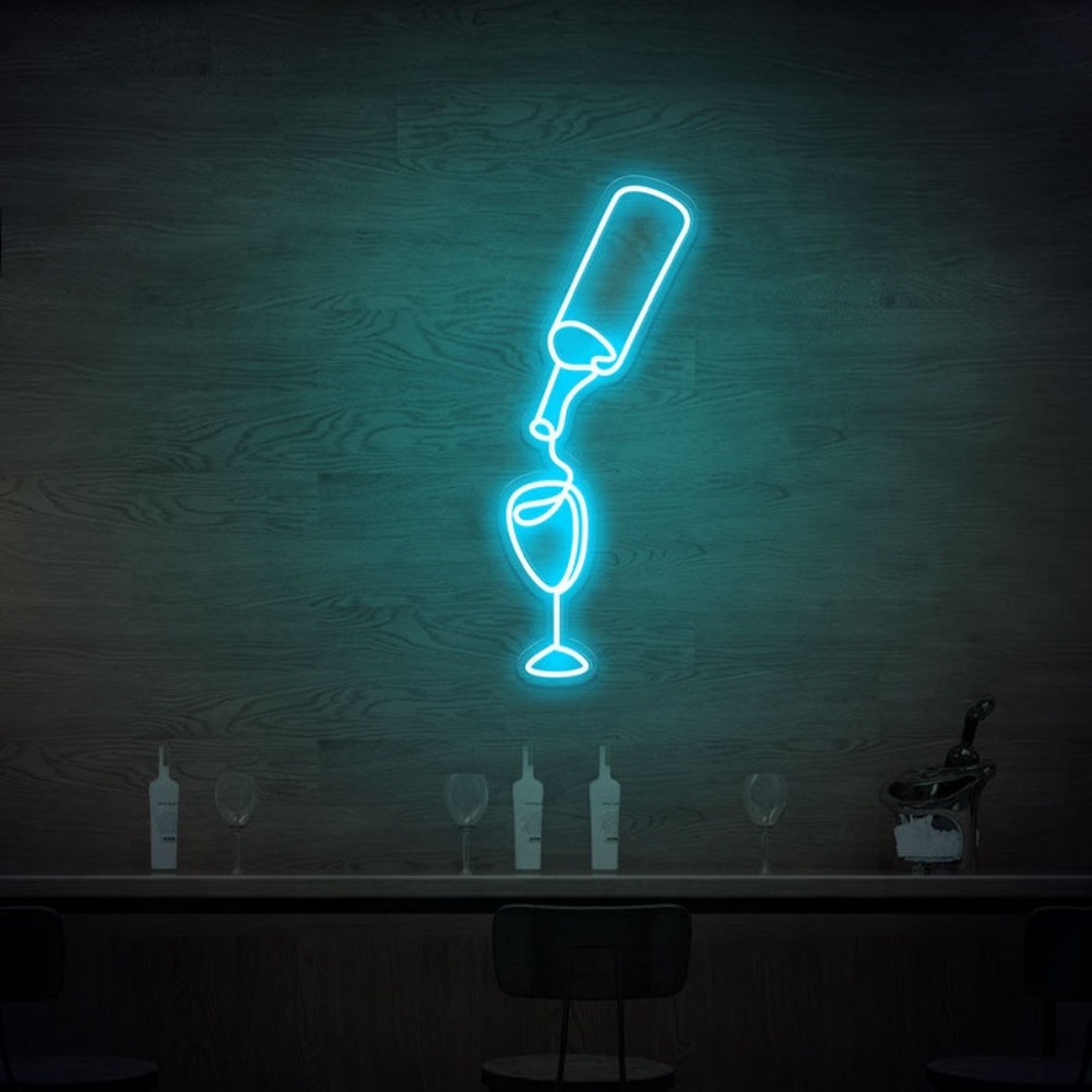 Wine Led Neon Sign lights USB  - Wine In Beer Store recension och pris