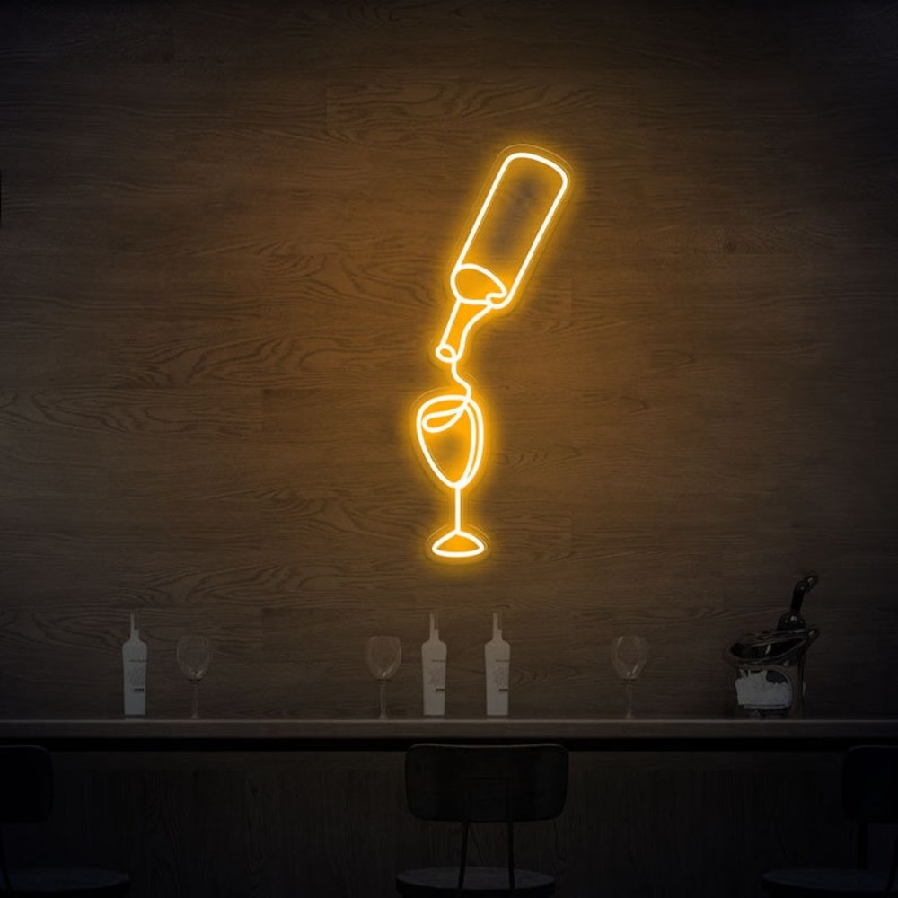 Wine Led Neon Sign lights USB  - Wine In Beer Store recension och pris