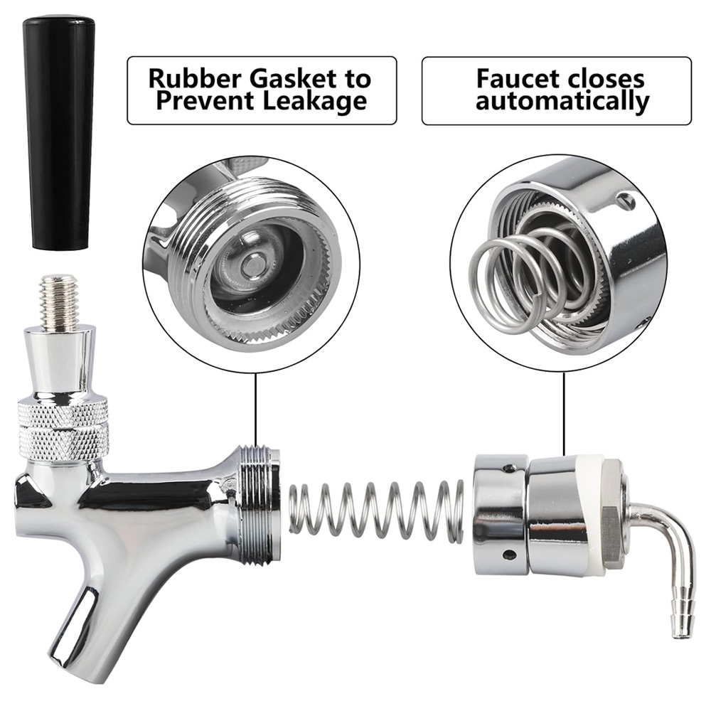 Draft Beer Faucet, Chrome Plat - Wine Beers recension och pris