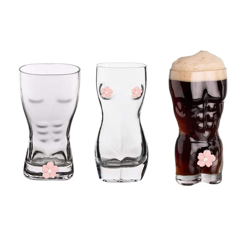Creative Beer Glasses Body Art - Wine Beer Mix Drink recension och pris