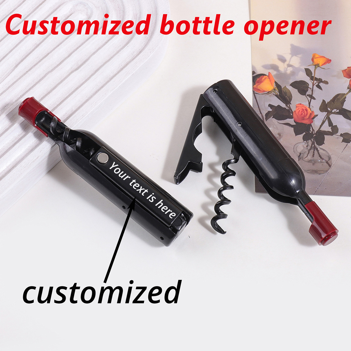 Custom Text Wine Opener Person - Wine With Beer Name recension och pris
