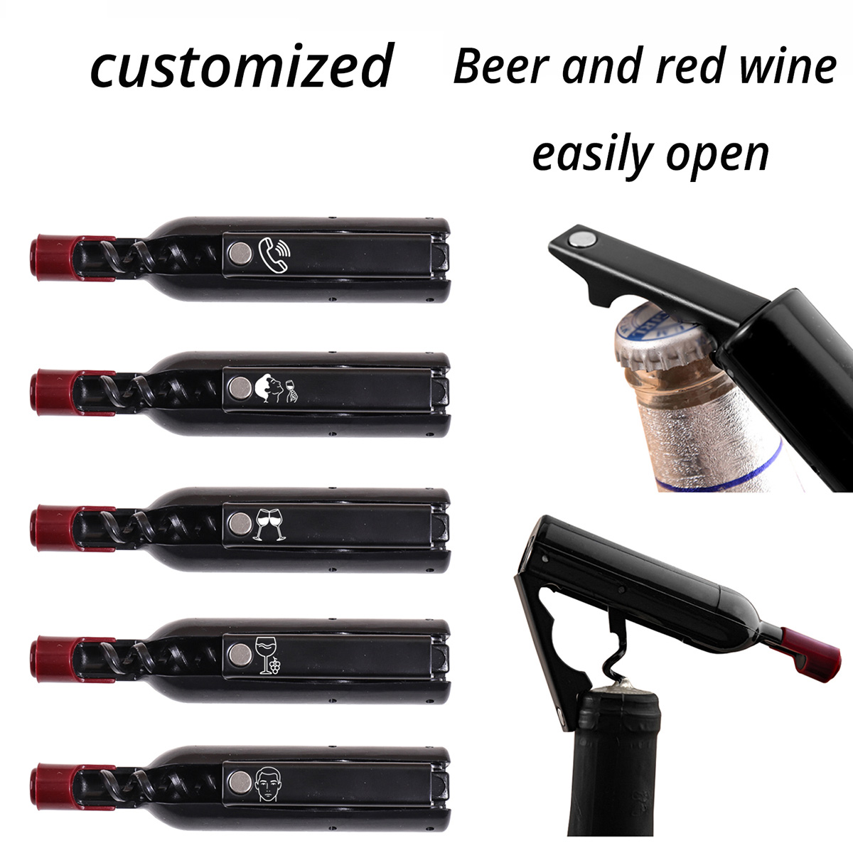 Custom Text Wine Opener Person - Wine With Beer Name recension och pris