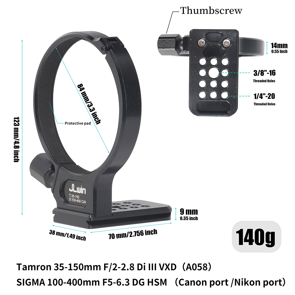 FOTGA Lens Tripod Mount Ring Q - Wine Xd recension och pris