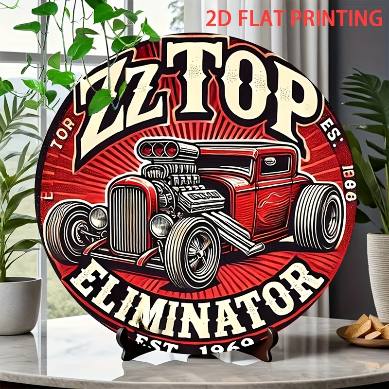 2D Flat, 1pc ZZ Top Eliminator - Wine Tag Label recension och pris