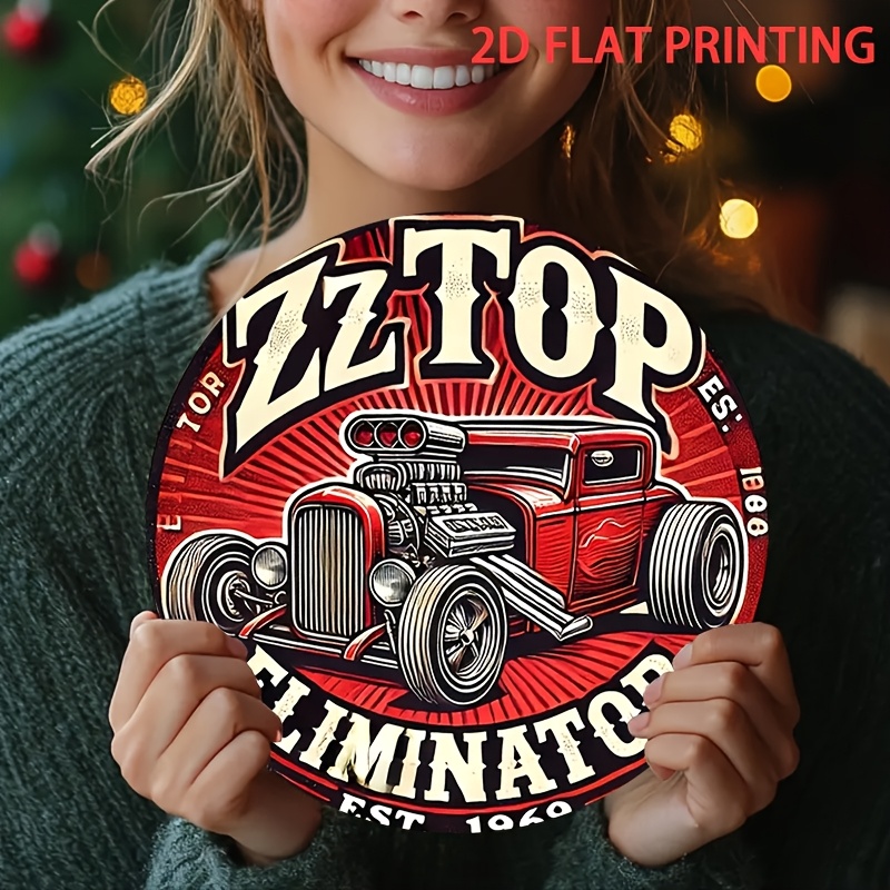 2D Flat, 1pc ZZ Top Eliminator - Wine Tag Label recension och pris