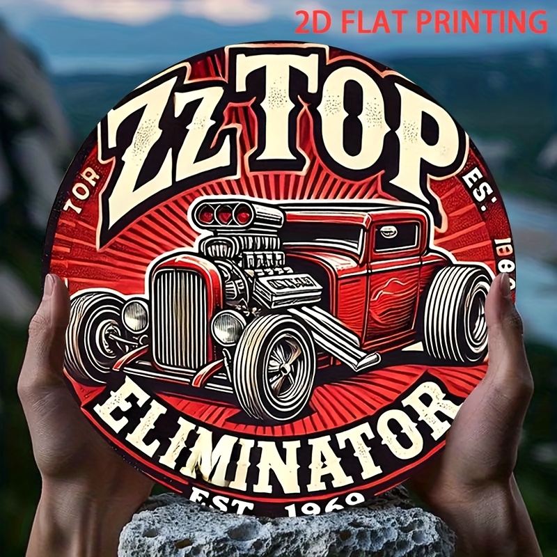 2D Flat, 1pc ZZ Top Eliminator - Wine Tag Label recension och pris