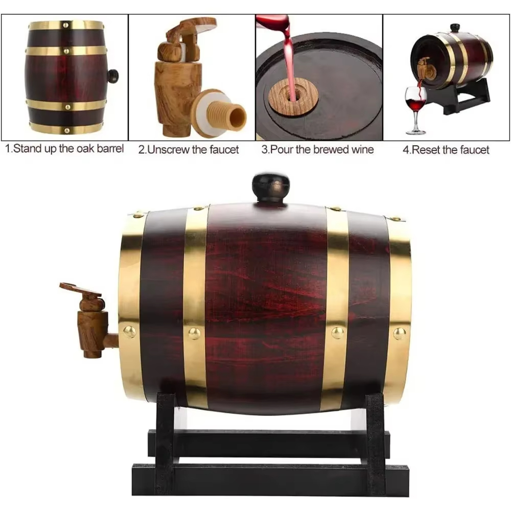 Whiskey Barrel Dispenser Oak A - Wine Beer Spirit recension och pris