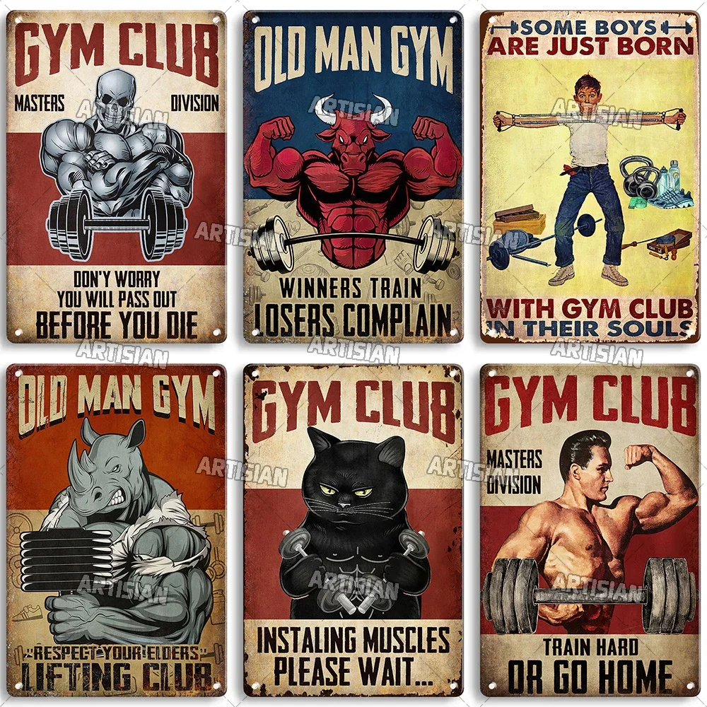 Old Man Gym Club Inspirational - Wine Tag Label recension och pris