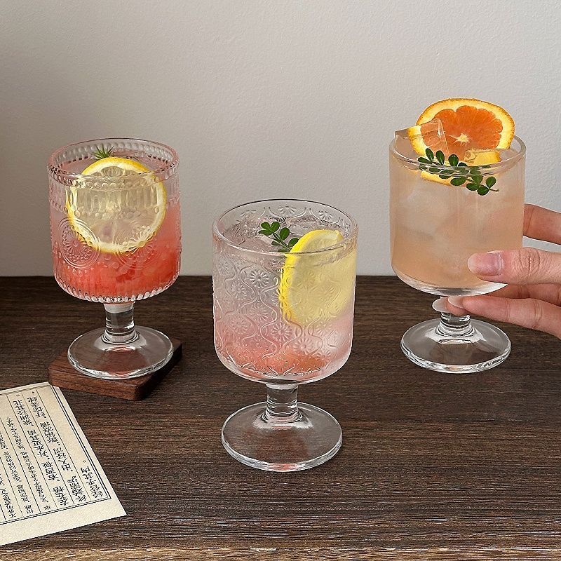 4pcs Set Vintage Embossed Mixe - Wine Beer Mix Drink recension och pris