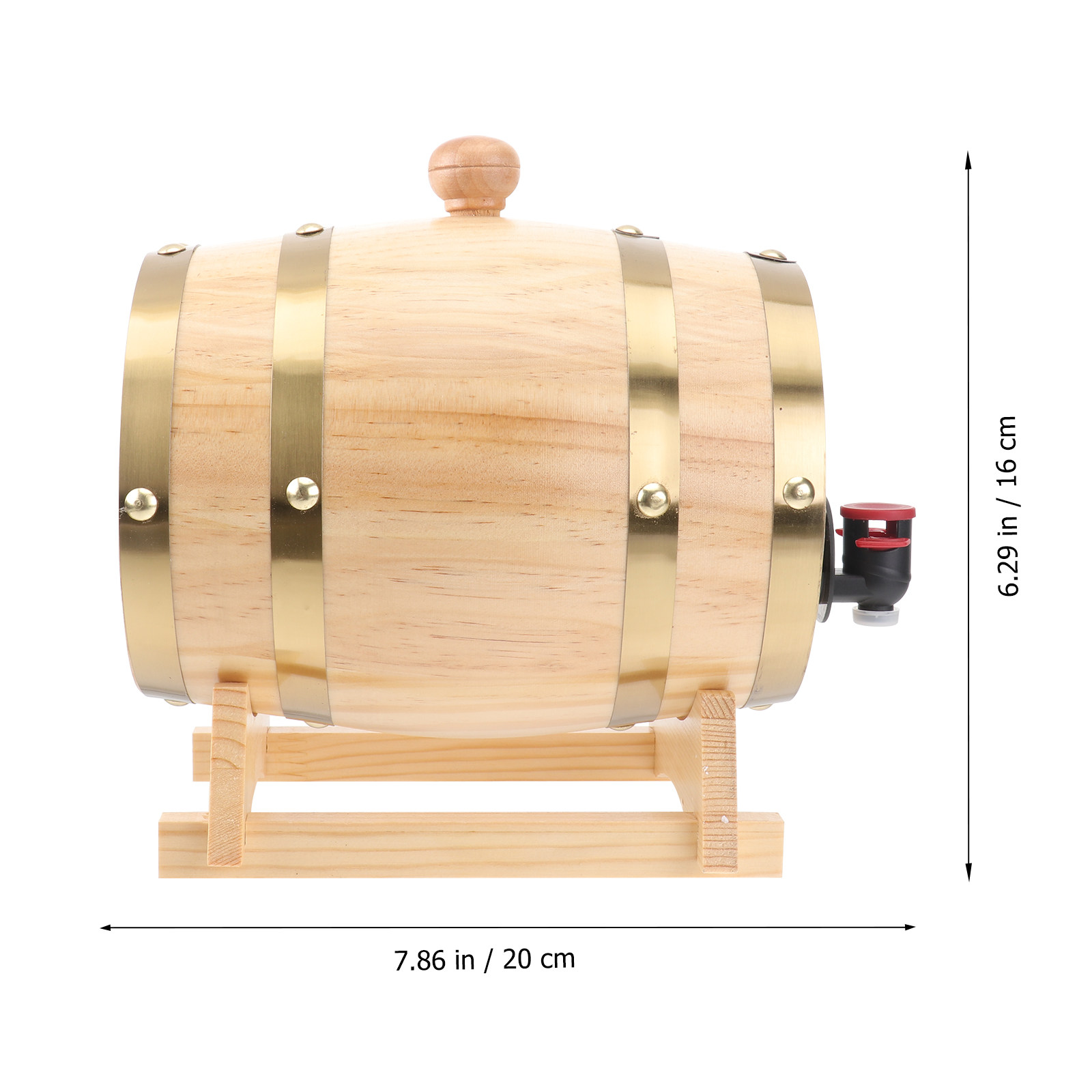 1Pcs Handcrafted Oak Wine Barr - Wine Beer Spirit recension och pris