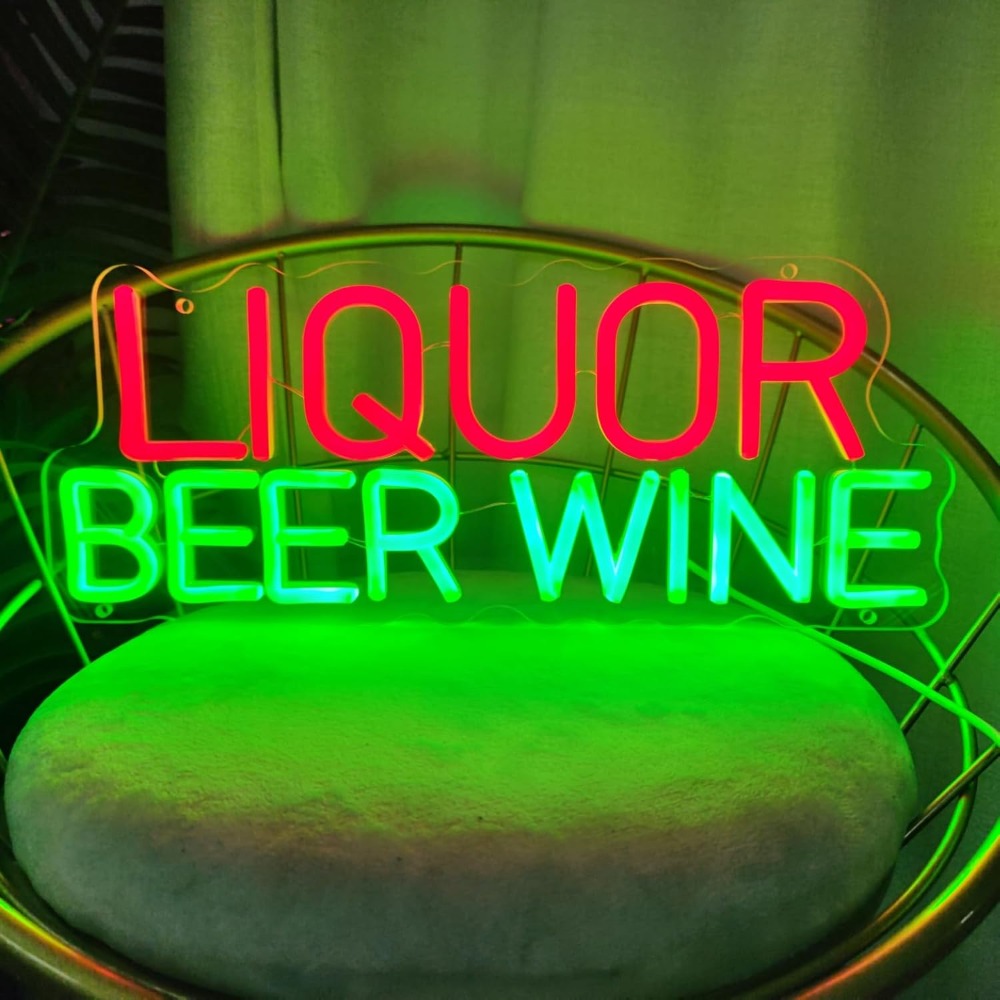 Liquor Beer Wine LED Neon Sign - Wine In Beer Store recension och pris