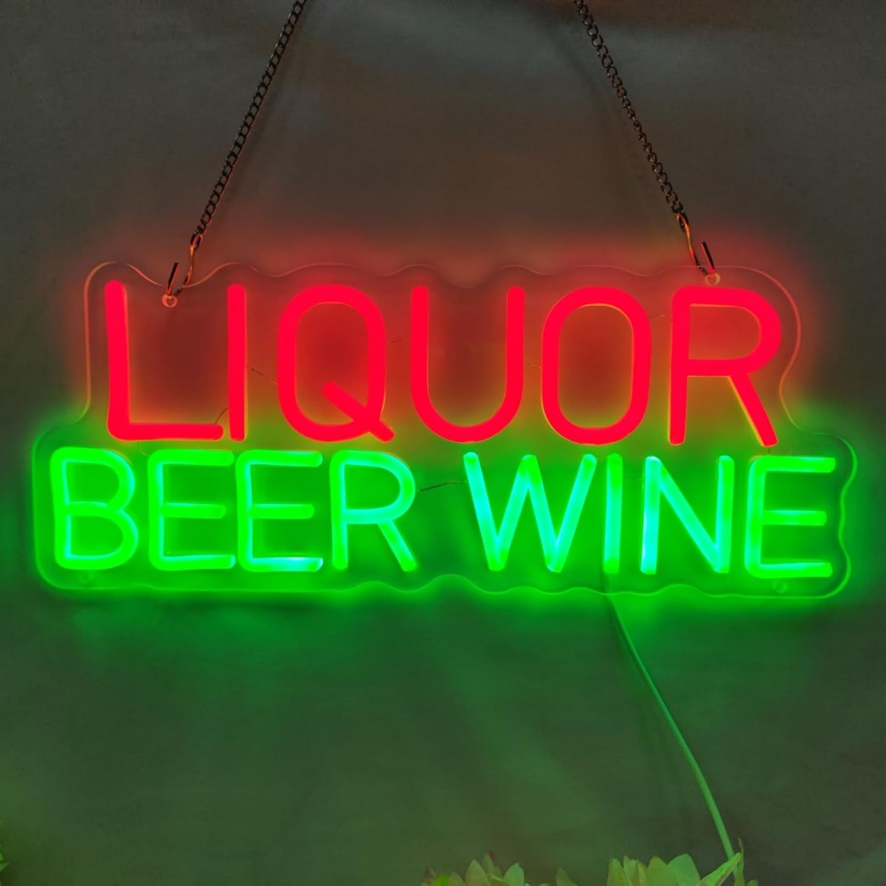 Liquor Beer Wine LED Neon Sign - Wine In Beer Store recension och pris