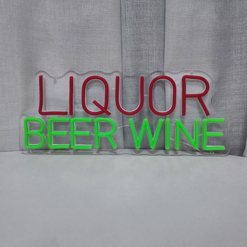 Liquor Beer Wine LED Neon Sign - Wine In Beer Store recension och pris