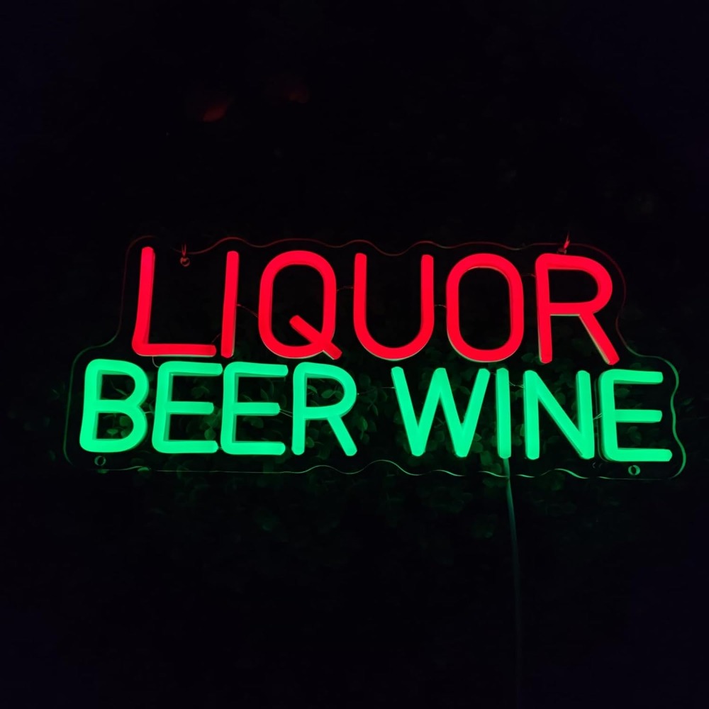 Liquor Beer Wine LED Neon Sign - Wine In Beer Store recension och pris