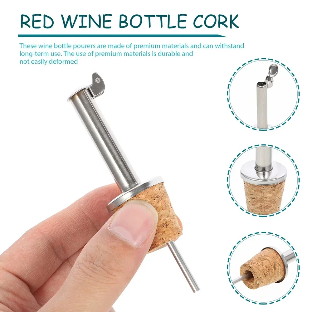 1PC Red Wine Cork Pourer Stain - Wine Beer Spirit recension och pris