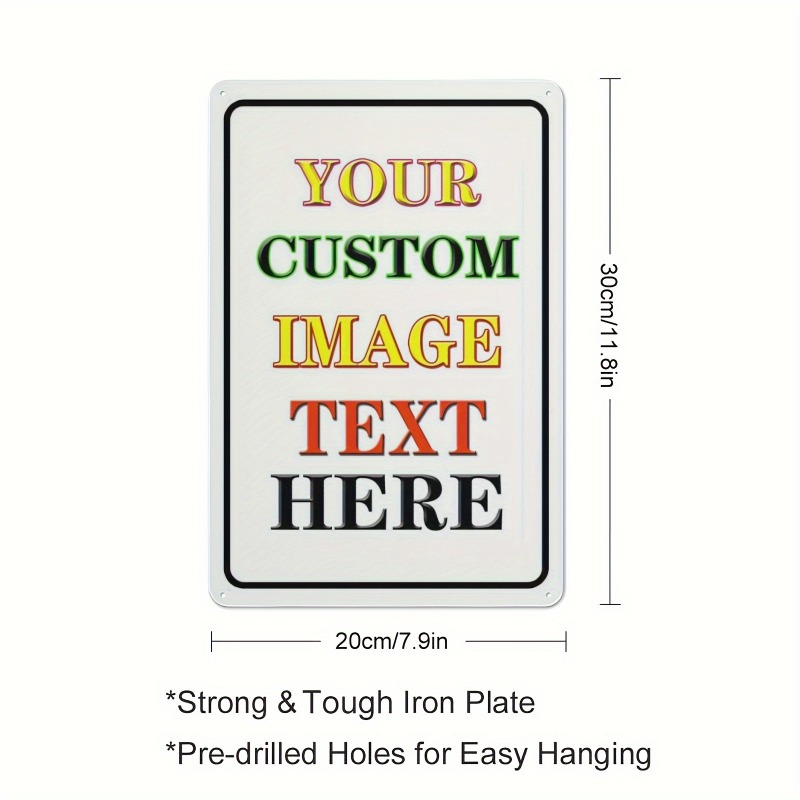 Custom Photo Rectangular Iron  - Wine Tag Label recension och pris