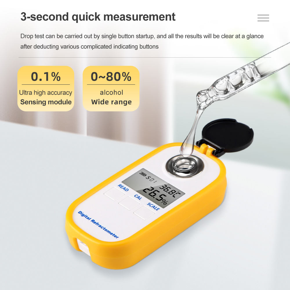 High Accuracy 0-80% White Spir - Wine Beer Spirit recension och pris
