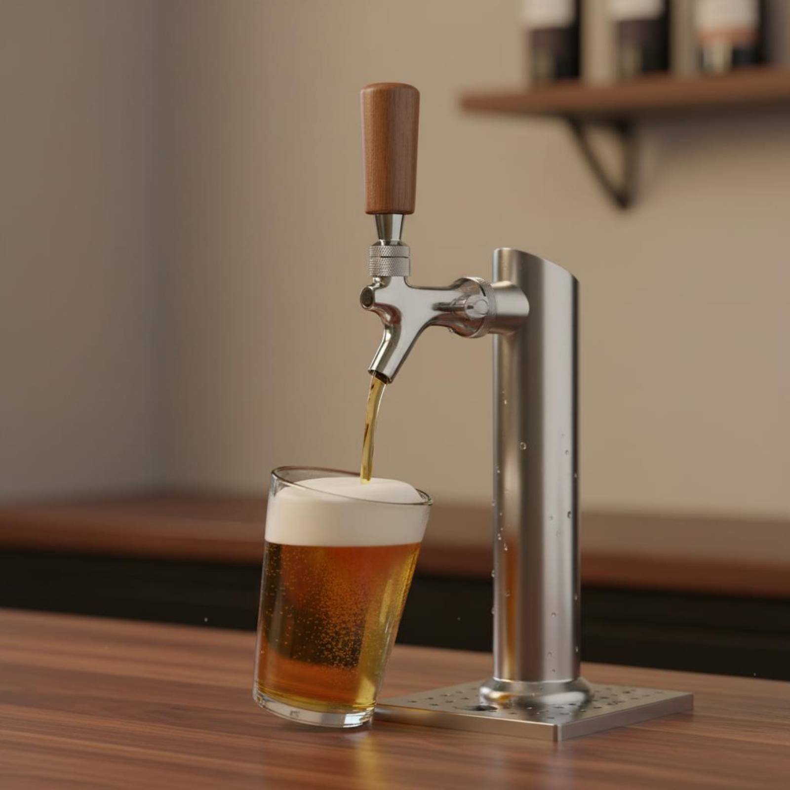 Short Wooden Beer Handle Solid - Wine Beers recension och pris
