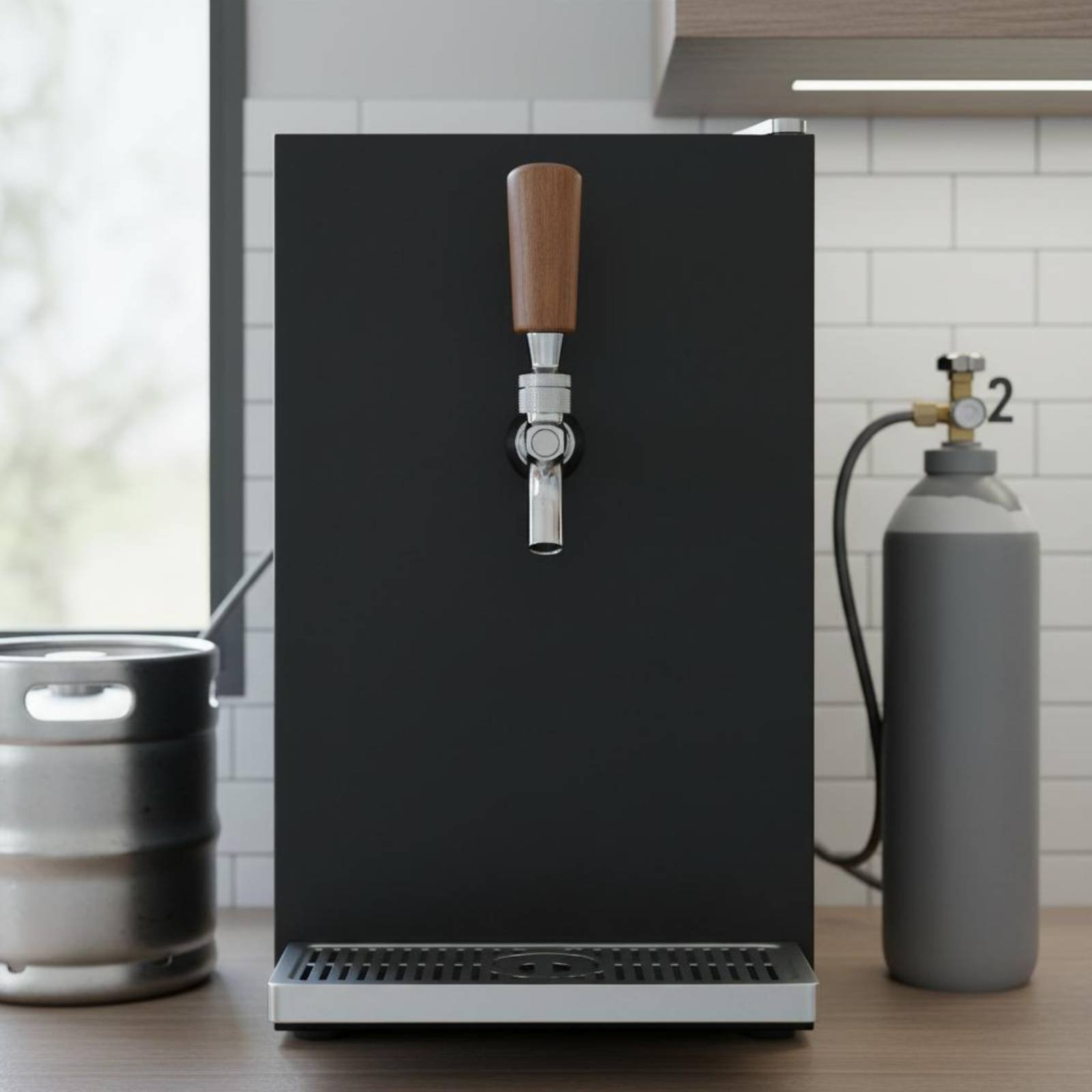 Short Wooden Beer Handle Solid - Wine Beers recension och pris