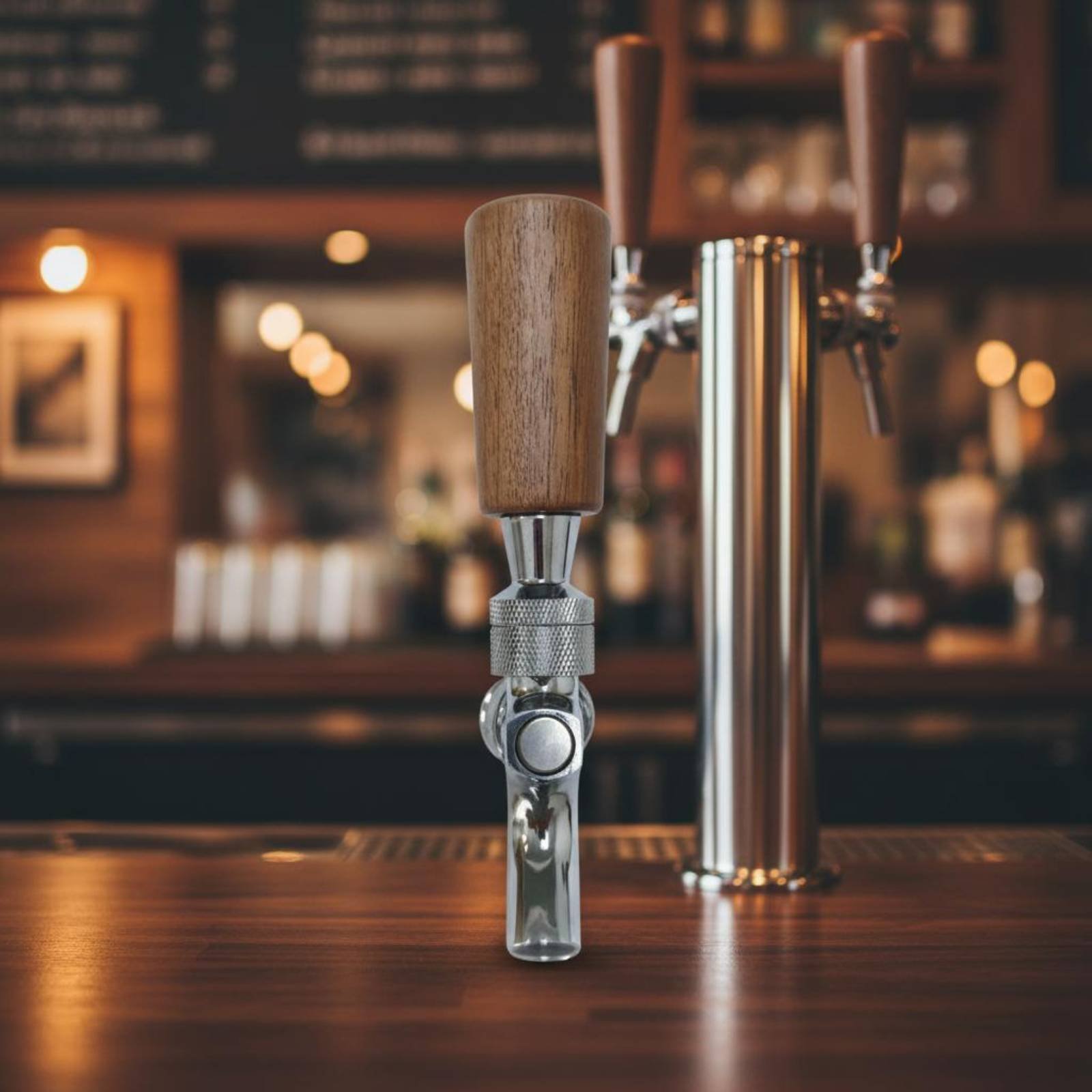 Short Wooden Beer Handle Solid - Wine Beers recension och pris