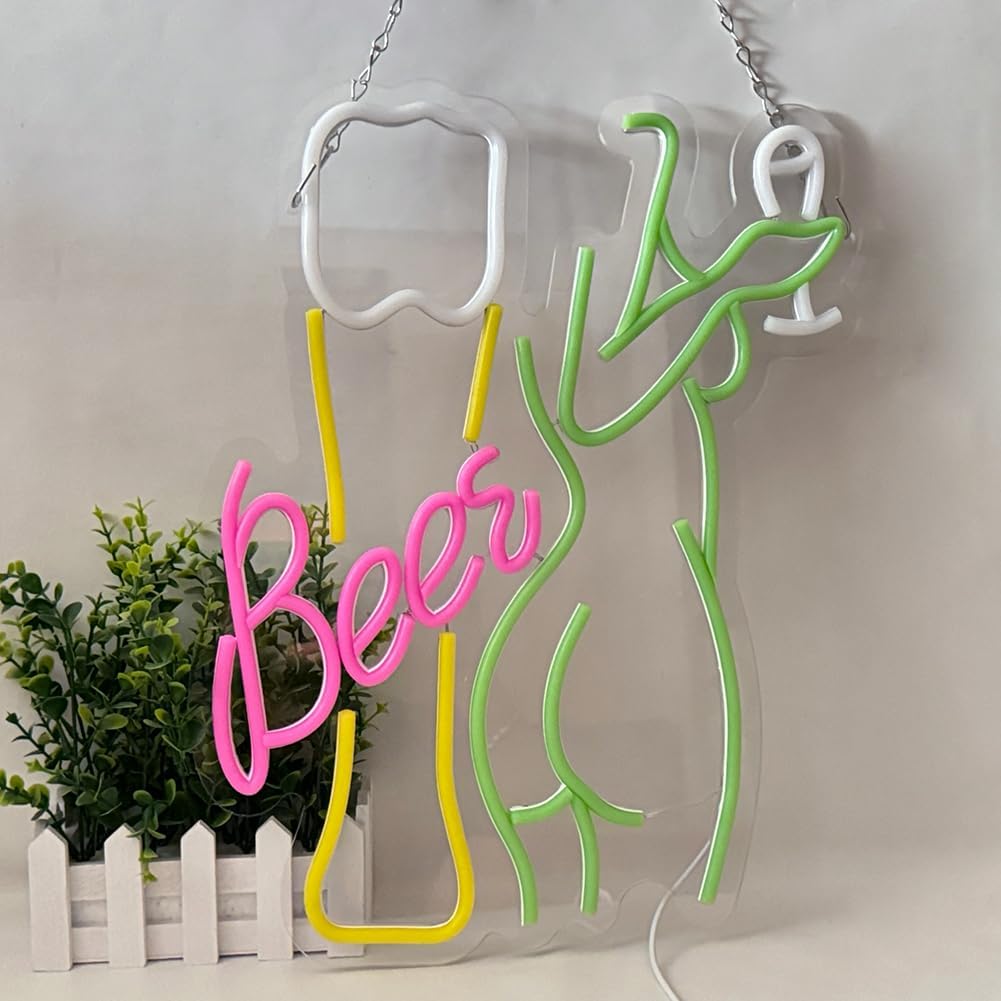 Beer Neon Sign Women's Body Ne - Wine In Beer Store recension och pris