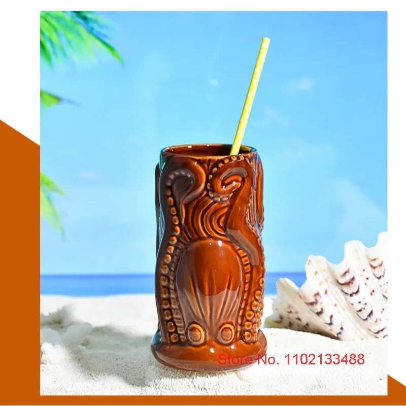 TIKI Bar Cocktail Cup Hawaii T - Wine Beer Mix Drink recension och pris
