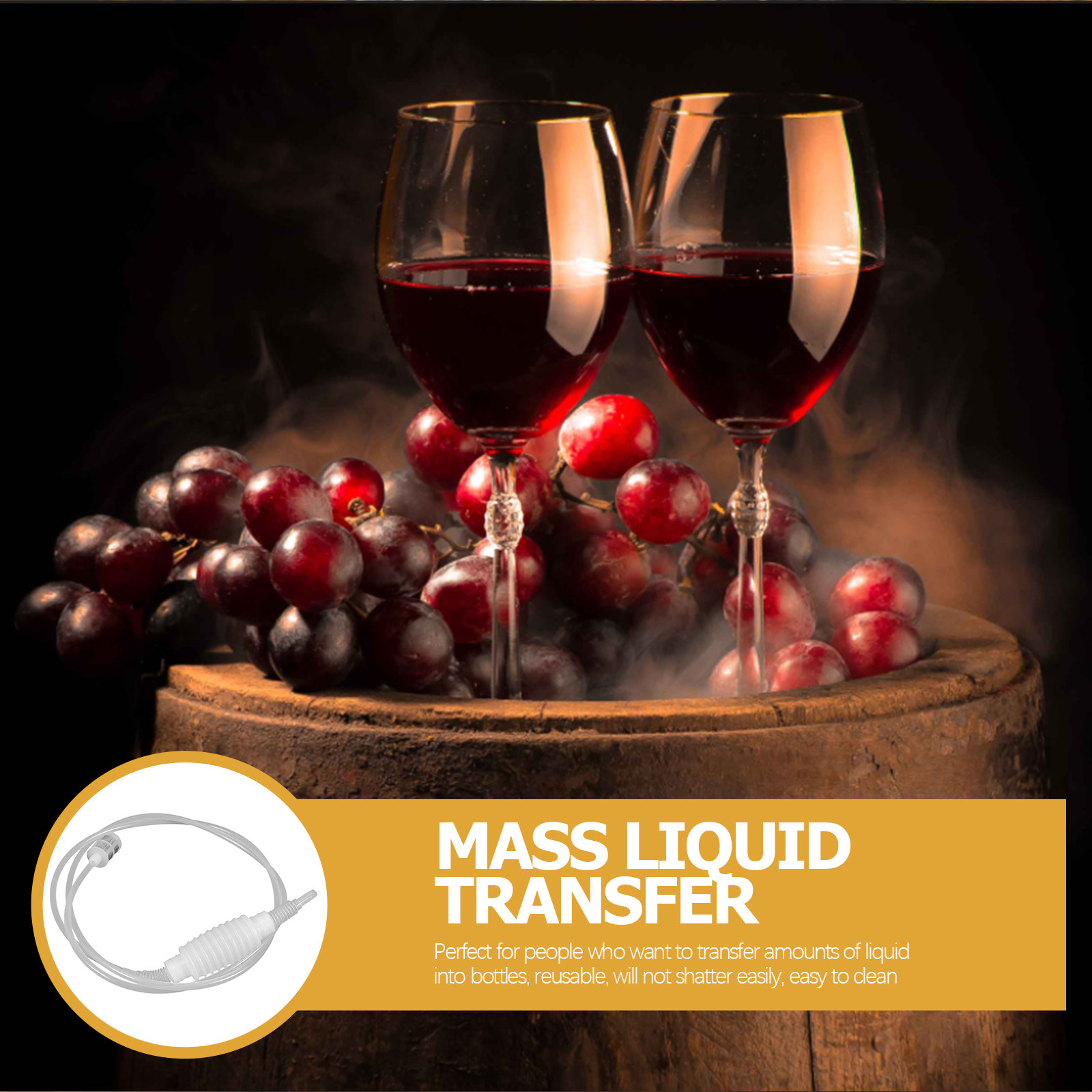 1Set Siphon Pipe Hose Wine Mak - Wine Beer Cider recension och pris